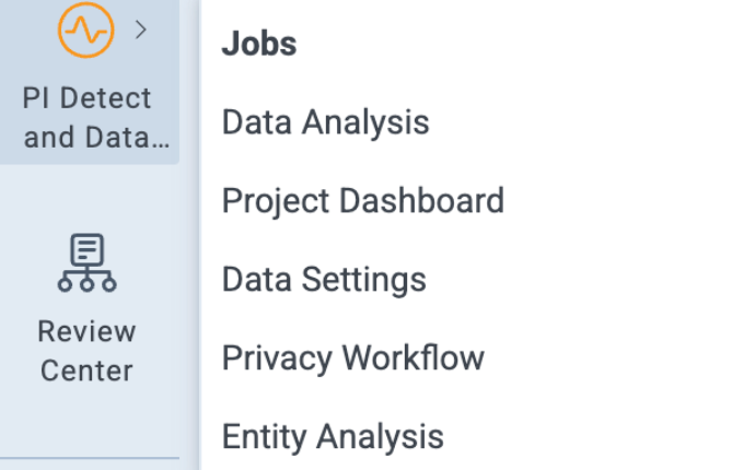 An image of the PI Detect and Data Breach Response tab