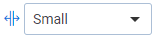 An image of the text deliminator size control.