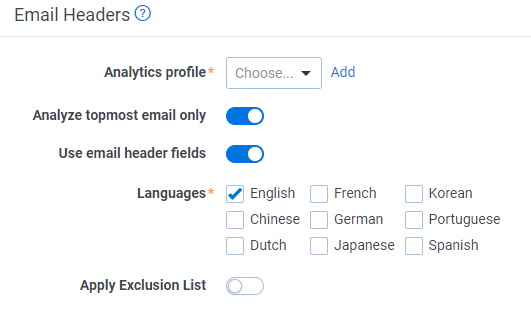 Name normalizatino email header settings