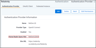 Federated Instance Information