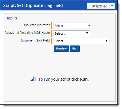 Set duplicate flag field