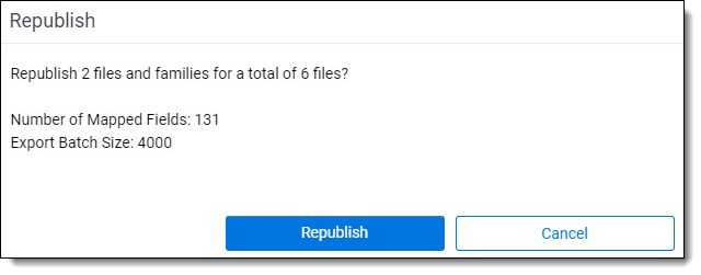 Discovered files retry publish modal