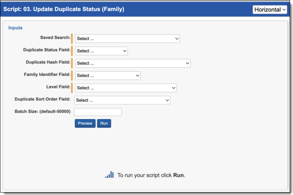 Script 3: Update Duplicates Status (Family)
