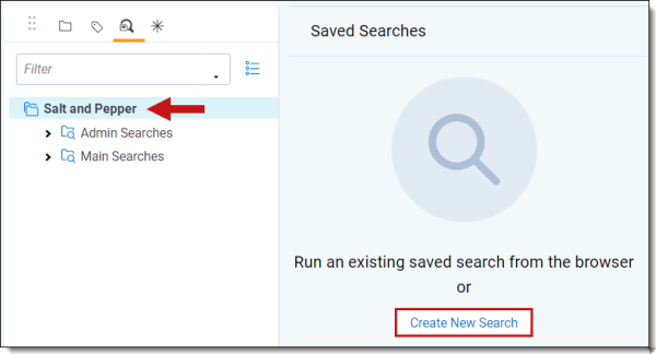 Create Saved Search Button