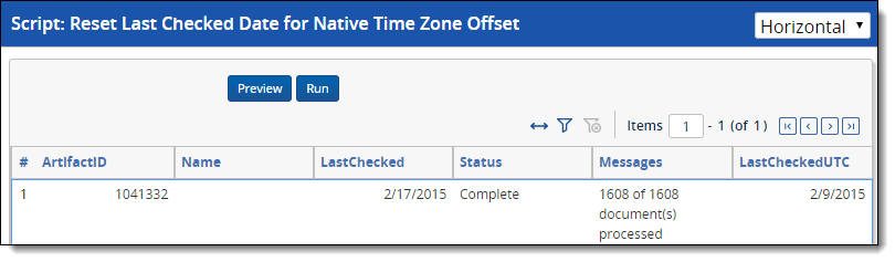 Script: Reset Last Checked Date for Native Time Zone Offset