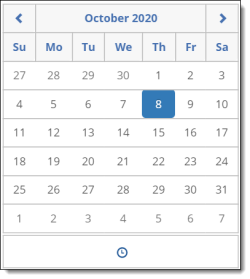Scheduled start time calendar