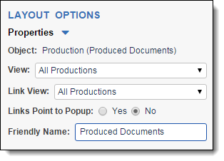 object list properties