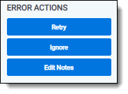 Document Error layout