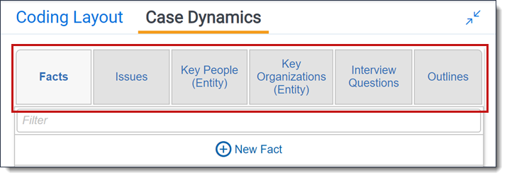 The Case Dynamics objects are highlighted in the Case Dynamics coding pane.
