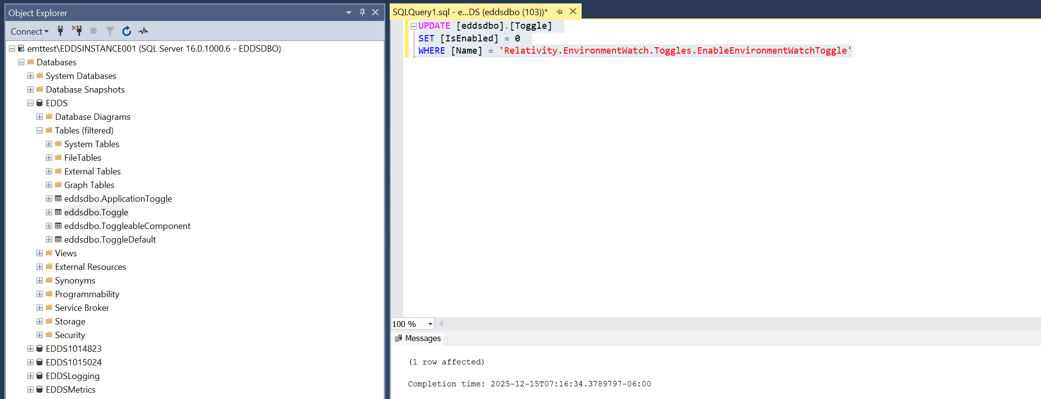 Disable Environment Watch Toggle