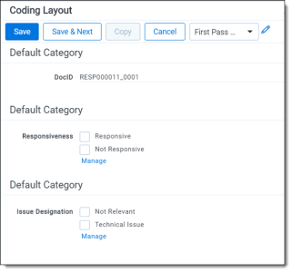 sample coding layout