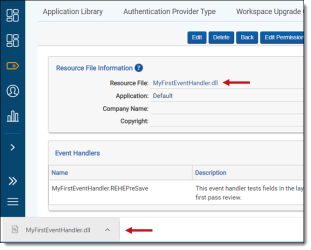 details view of a resource file