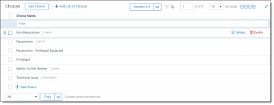 Add and edit choices for a single or multiple-choice field