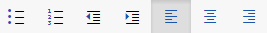 arrange text toolbar