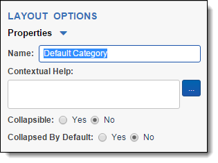 category properties