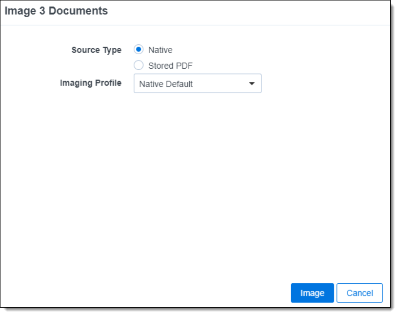 Mass image profile selection