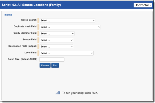 Script 2: All Source Locations (Family)