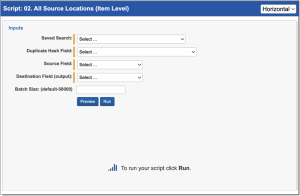 Script 2: All Source Locations (Item Level)