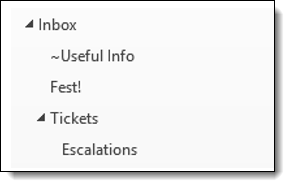 Escalations folder structure