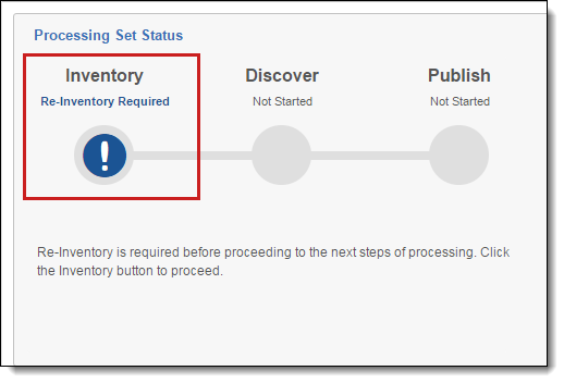 Re-inventory required prompt