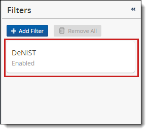 Denist filter window