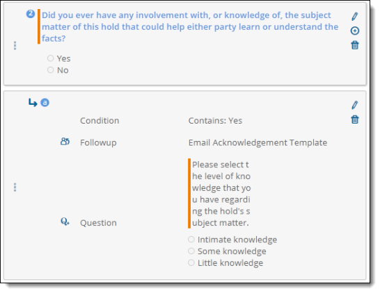 conditional question appearance in the editor