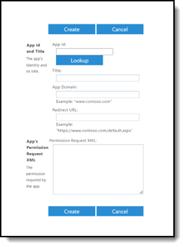 Tenant Administration AppInv.aspx page