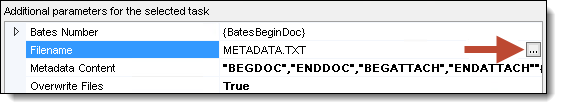 Field editor drop-down parameters