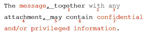 Sample search string