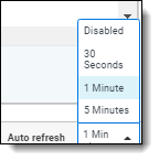 Auto refresh options on worker monitoring page