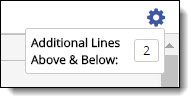 Additional lines above and below