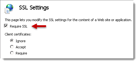 SSL settings