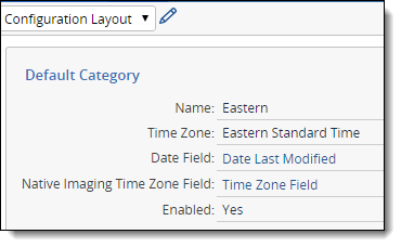 Configuration layout