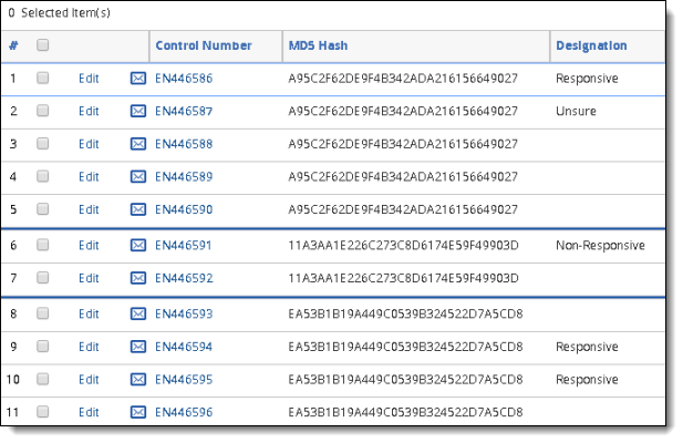 An image of the original coding values for the propagation example.