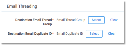 Email Threading fields