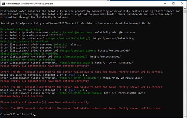 Kibana Max Attempts Reached