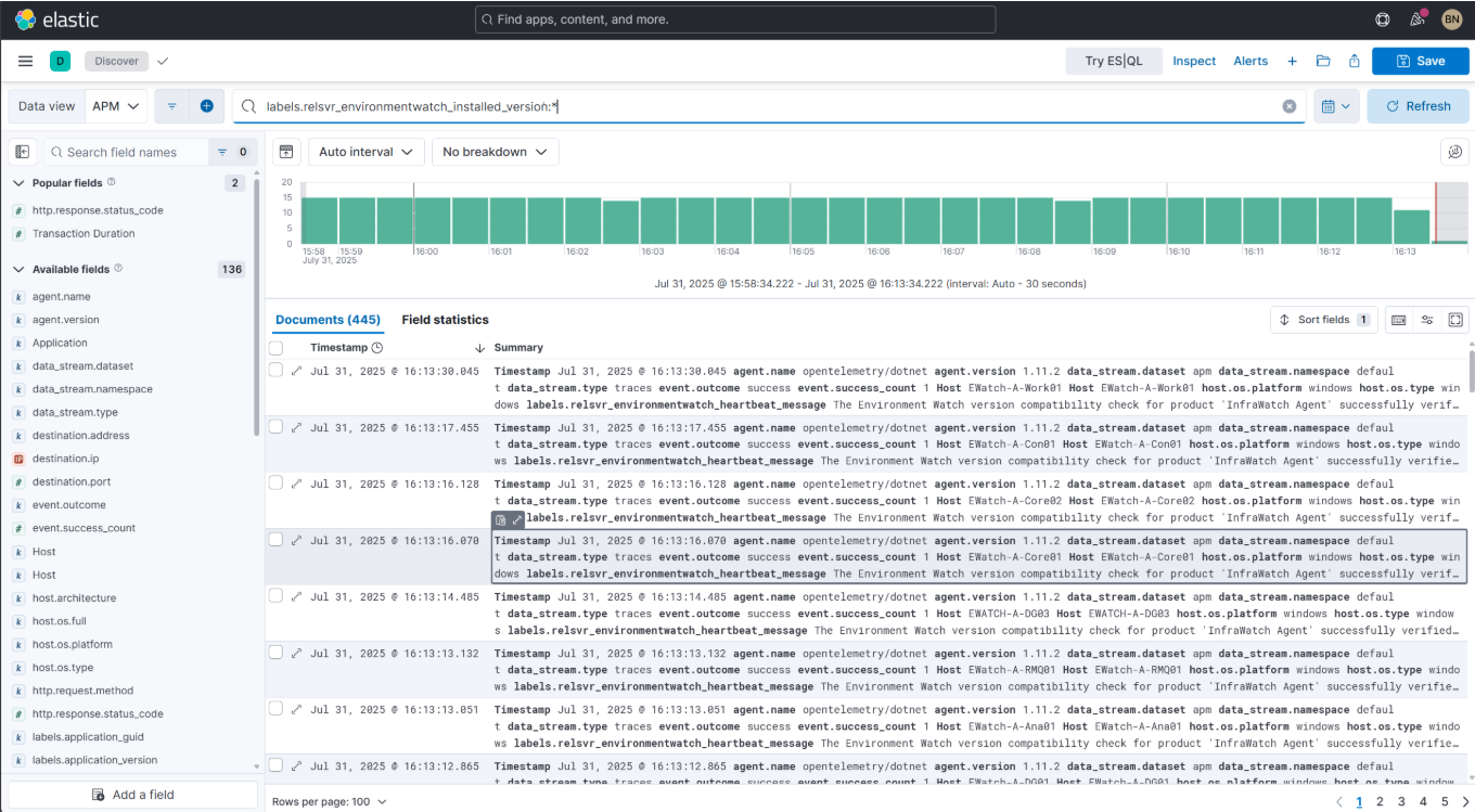 Screenshot: Discover view 02
