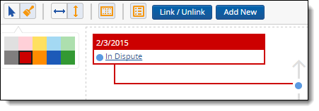 Applied the color red to a fact