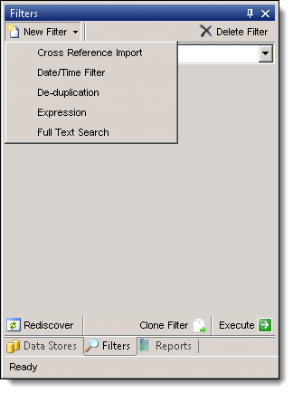 Available RPC Filters in Filters window