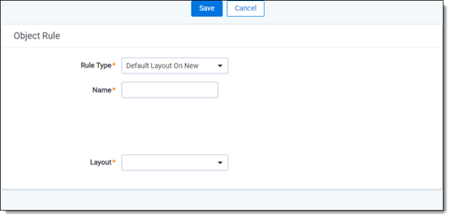 Selecting Default Layout on New
