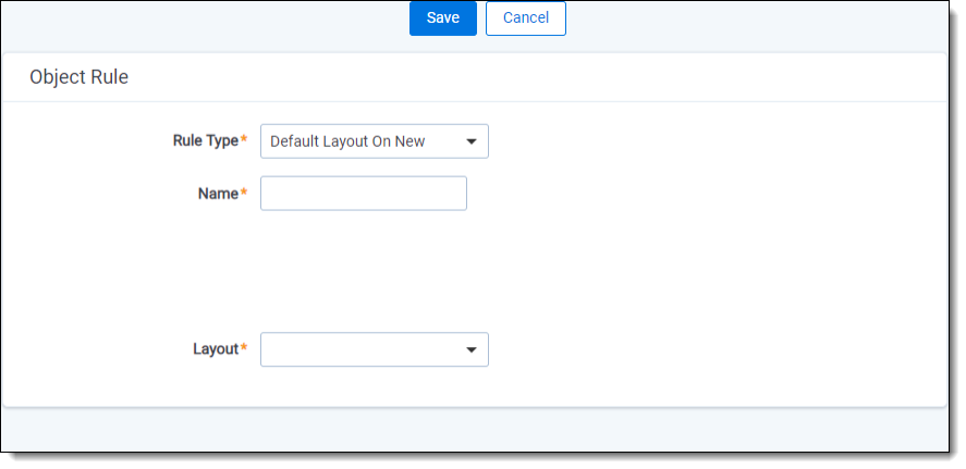Selecting Default Layout on New