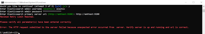 DataGrid Retry Limit Reached